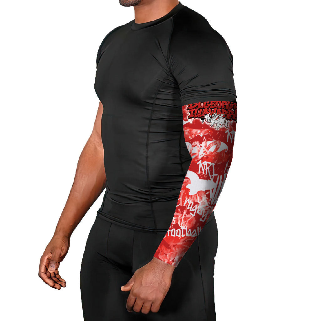 St. George Illawarra Dragons Rugby Arm Sleeves Graffiti Typography Urban Camo Abstract Street Style
