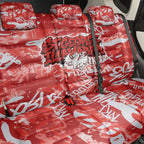 St. George Illawarra Dragons Rugby Back Car Seat Cover Graffiti Typography Urban Camo Abstract Street Style