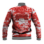 St. George Illawarra Dragons Rugby Baseball Jacket Graffiti Typography Urban Camo Abstract Street Style