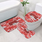 St. George Illawarra Dragons Rugby Bathroom Set Graffiti Typography Urban Camo Abstract Street Style