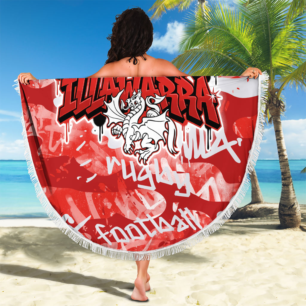 St. George Illawarra Dragons Rugby Beach Blanket Graffiti Typography Urban Camo Abstract Street Style