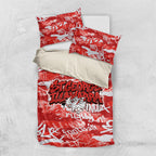 St. George Illawarra Dragons Rugby Bedding Set Graffiti Typography Urban Camo Abstract Street Style