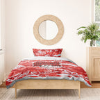 St. George Illawarra Dragons Rugby Bedding Set Graffiti Typography Urban Camo Abstract Street Style