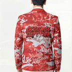 St. George Illawarra Dragons Rugby Blazer Graffiti Typography Urban Camo Abstract Street Style