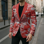 St. George Illawarra Dragons Rugby Blazer Graffiti Typography Urban Camo Abstract Street Style
