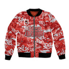 St. George Illawarra Dragons Rugby Bomber Jacket Graffiti Typography Urban Camo Abstract Street Style