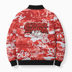 St. George Illawarra Dragons Rugby Bomber Puffer Jacket Graffiti Typography Urban Camo Abstract Street Style