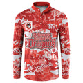 St. George Illawarra Dragons Rugby Button Sweatshirt Graffiti Typography Urban Camo Abstract Street Style