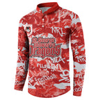 St. George Illawarra Dragons Rugby Button Sweatshirt Graffiti Typography Urban Camo Abstract Street Style