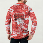 St. George Illawarra Dragons Rugby Button Sweatshirt Graffiti Typography Urban Camo Abstract Street Style