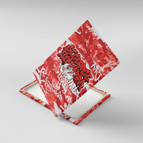St. George Illawarra Dragons Rugby Canvas Wall Art Graffiti Typography Urban Camo Abstract Street Style