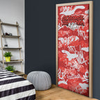 St. George Illawarra Dragons Rugby Door Cover Graffiti Typography Urban Camo Abstract Street Style