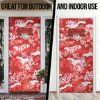 St. George Illawarra Dragons Rugby Door Cover Graffiti Typography Urban Camo Abstract Street Style