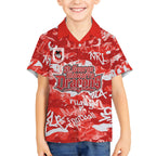 St. George Illawarra Dragons Rugby Hawaiian Shirt Graffiti Typography Urban Camo Abstract Street Style