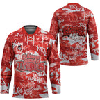 St. George Illawarra Dragons Rugby Hockey Jersey Graffiti Typography Urban Camo Abstract Street Style