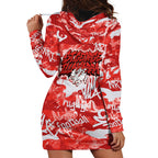 St. George Illawarra Dragons Rugby Hoodie Dress Graffiti Typography Urban Camo Abstract Street Style