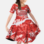 St. George Illawarra Dragons Rugby Kid Short Sleeve Dress Graffiti Typography Urban Camo Abstract Street Style