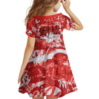 St. George Illawarra Dragons Rugby Kid Short Sleeve Dress Graffiti Typography Urban Camo Abstract Street Style