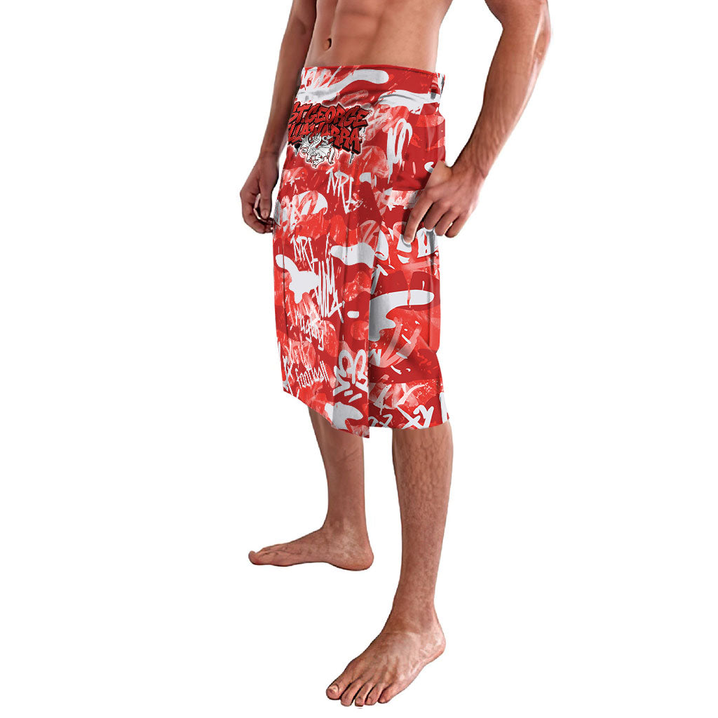St. George Illawarra Dragons Rugby Lavalava Graffiti Typography Urban Camo Abstract Street Style