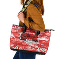 St. George Illawarra Dragons Rugby Leather Tote Bag Graffiti Typography Urban Camo Abstract Street Style