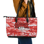 St. George Illawarra Dragons Rugby Leather Tote Bag Graffiti Typography Urban Camo Abstract Street Style