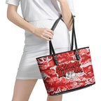 St. George Illawarra Dragons Rugby Leather Tote Bag Graffiti Typography Urban Camo Abstract Street Style