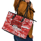 St. George Illawarra Dragons Rugby Leather Tote Bag Graffiti Typography Urban Camo Abstract Street Style