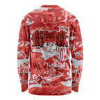 St. George Illawarra Dragons Rugby Long Sleeve Shirt Graffiti Typography Urban Camo Abstract Street Style