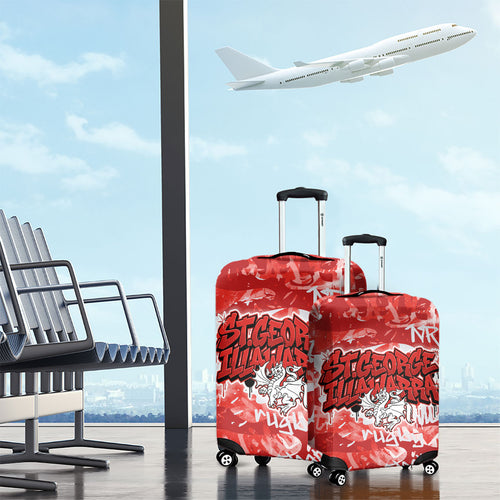 St. George Illawarra Dragons Rugby Luggage Cover Graffiti Typography Urban Camo Abstract Street Style