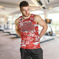 St. George Illawarra Dragons Rugby Men Tank Top Graffiti Typography Urban Camo Abstract Street Style