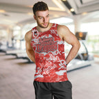 St. George Illawarra Dragons Rugby Men Tank Top Graffiti Typography Urban Camo Abstract Street Style