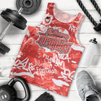 St. George Illawarra Dragons Rugby Men Tank Top Graffiti Typography Urban Camo Abstract Street Style