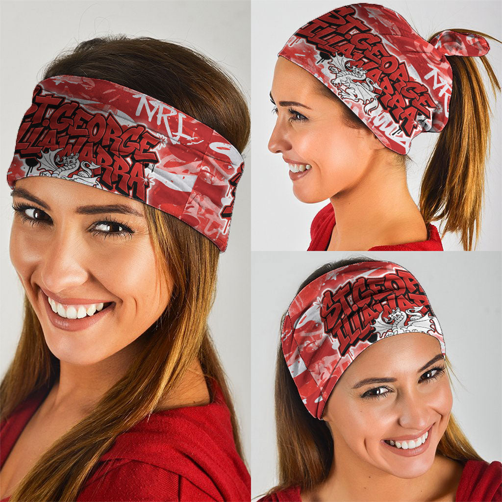 St. George Illawarra Dragons Rugby Neck Gaiter Graffiti Typography Urban Camo Abstract Street Style