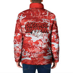 St. George Illawarra Dragons Rugby Padded Jacket Graffiti Typography Urban Camo Abstract Street Style