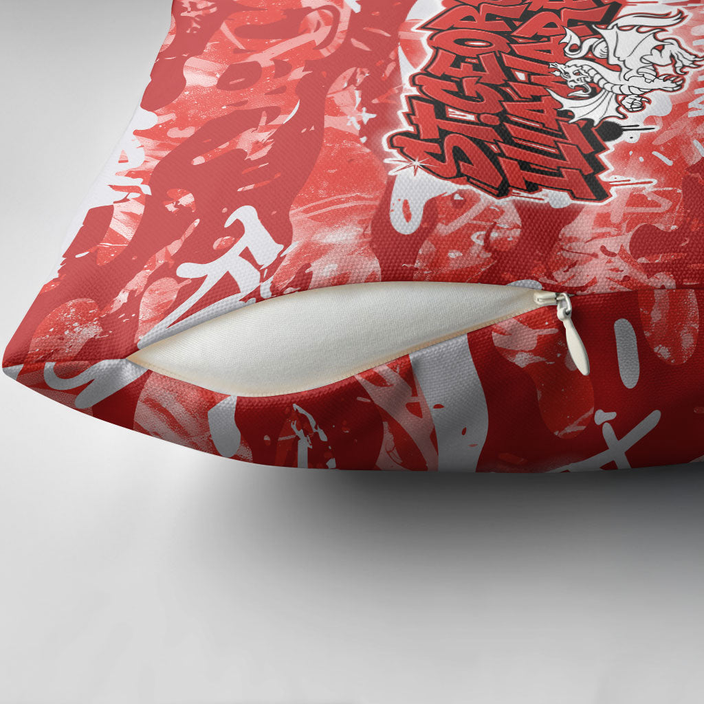 St. George Illawarra Dragons Rugby Pillow Cover Graffiti Typography Urban Camo Abstract Street Style