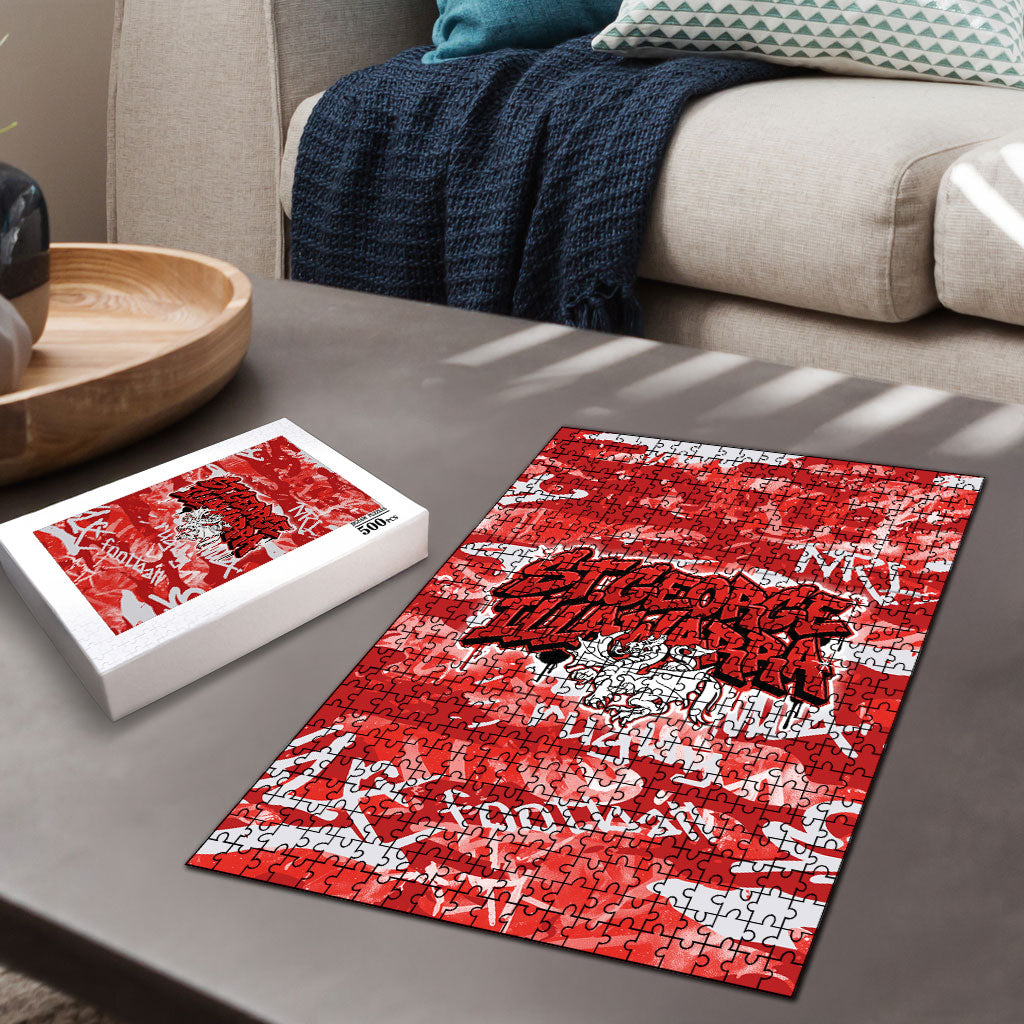St. George Illawarra Dragons Rugby Puzzle Graffiti Typography Urban Camo Abstract Street Style