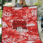 St. George Illawarra Dragons Rugby Quilt Graffiti Typography Urban Camo Abstract Street Style