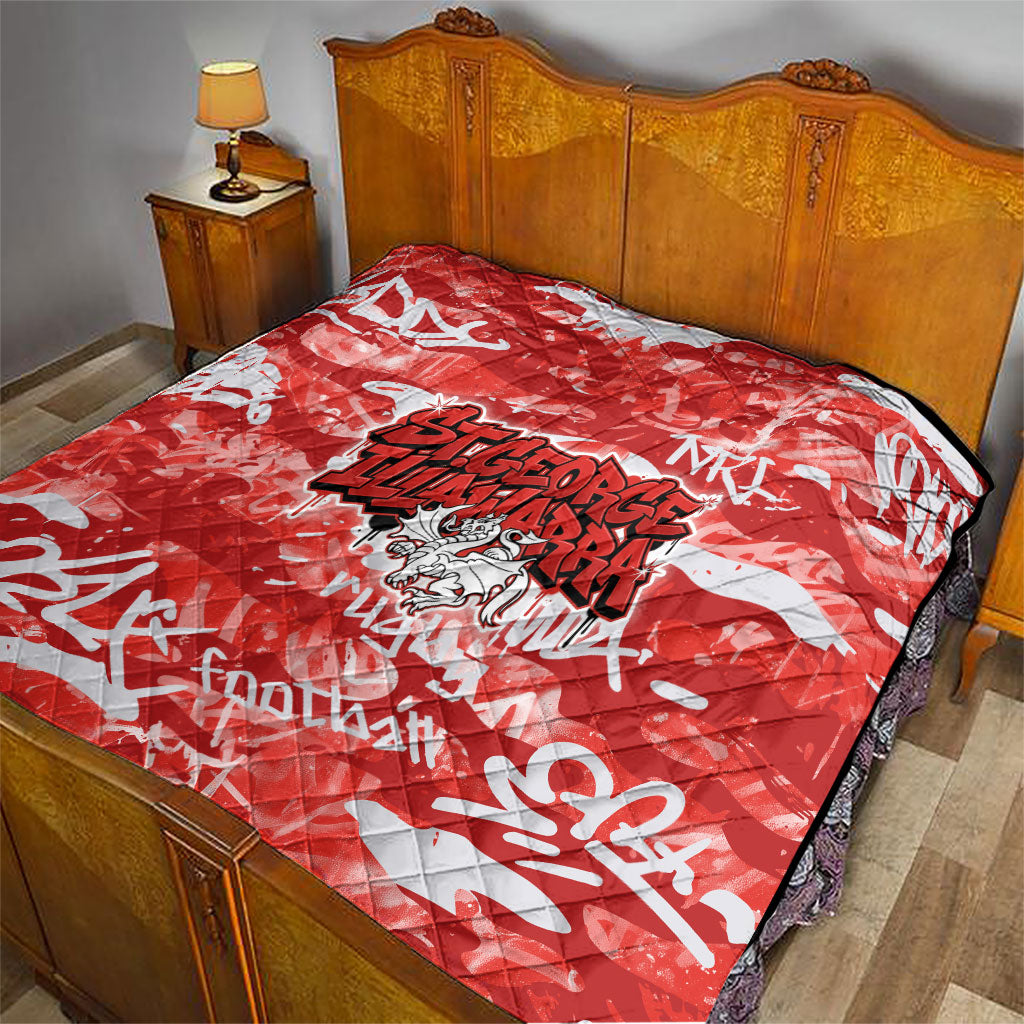 St. George Illawarra Dragons Rugby Quilt Graffiti Typography Urban Camo Abstract Street Style