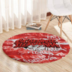 St. George Illawarra Dragons Rugby Round Carpet Graffiti Typography Urban Camo Abstract Street Style