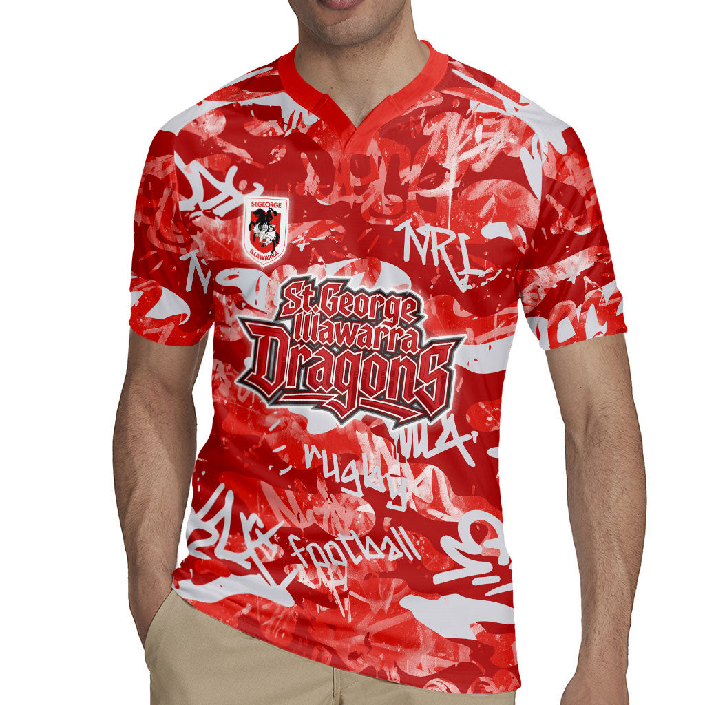 St. George Illawarra Dragons Rugby Rugby Jersey Graffiti Typography Urban Camo Abstract Street Style