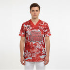 St. George Illawarra Dragons Rugby Scrub Top Graffiti Typography Urban Camo Abstract Street Style