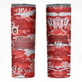St. George Illawarra Dragons Rugby Skinny Tumbler Graffiti Typography Urban Camo Abstract Street Style