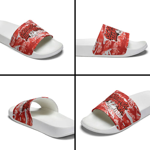 St. George Illawarra Dragons Rugby Slide Sandals Graffiti Typography Urban Camo Abstract Street Style
