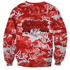 St. George Illawarra Dragons Rugby Sweatshirt Graffiti Typography Urban Camo Abstract Street Style