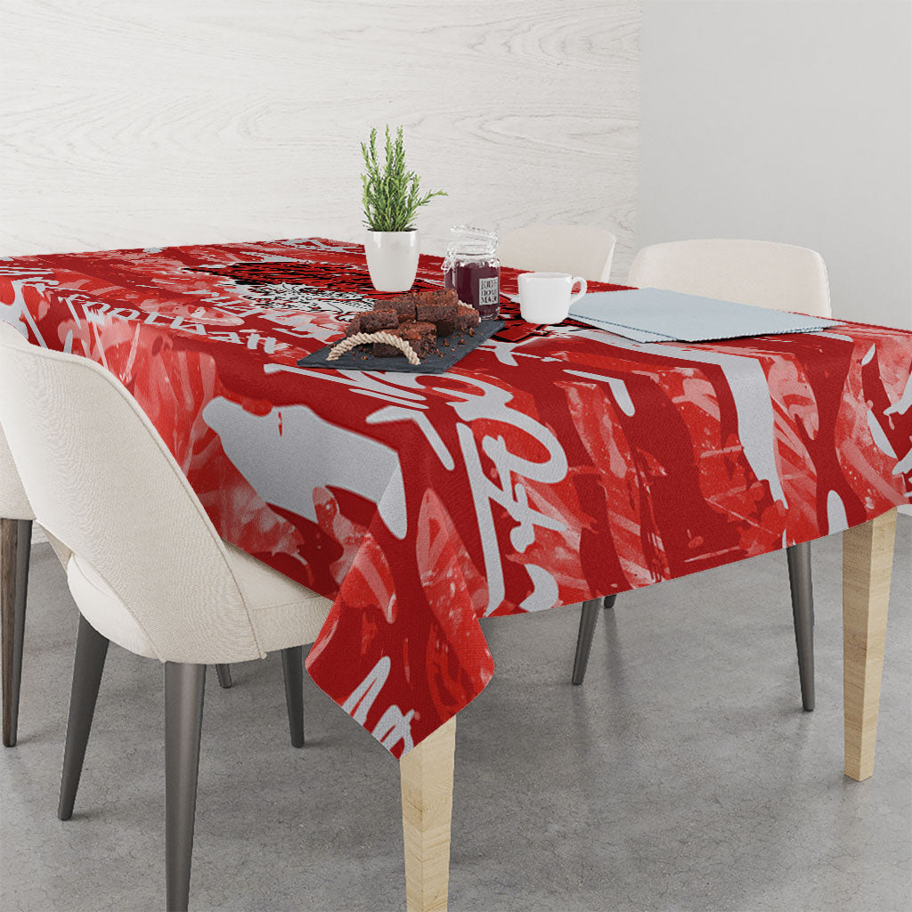 St. George Illawarra Dragons Rugby Tablecloth Graffiti Typography Urban Camo Abstract Street Style