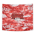 St. George Illawarra Dragons Rugby Tapestry Graffiti Typography Urban Camo Abstract Street Style