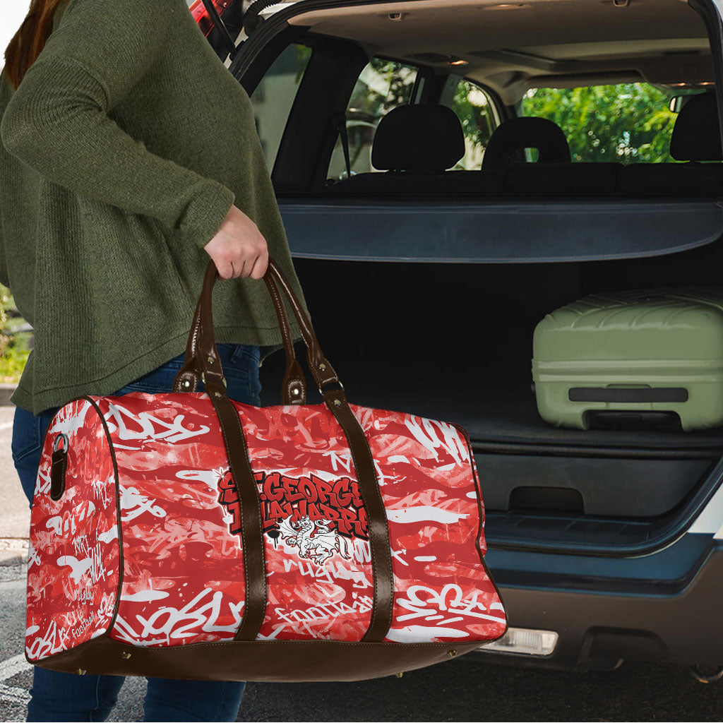 St. George Illawarra Dragons Rugby Travel Bag Graffiti Typography Urban Camo Abstract Street Style