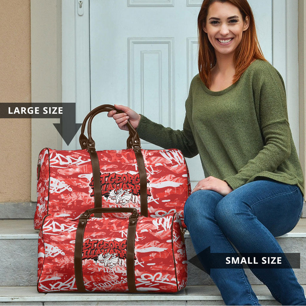 St. George Illawarra Dragons Rugby Travel Bag Graffiti Typography Urban Camo Abstract Street Style