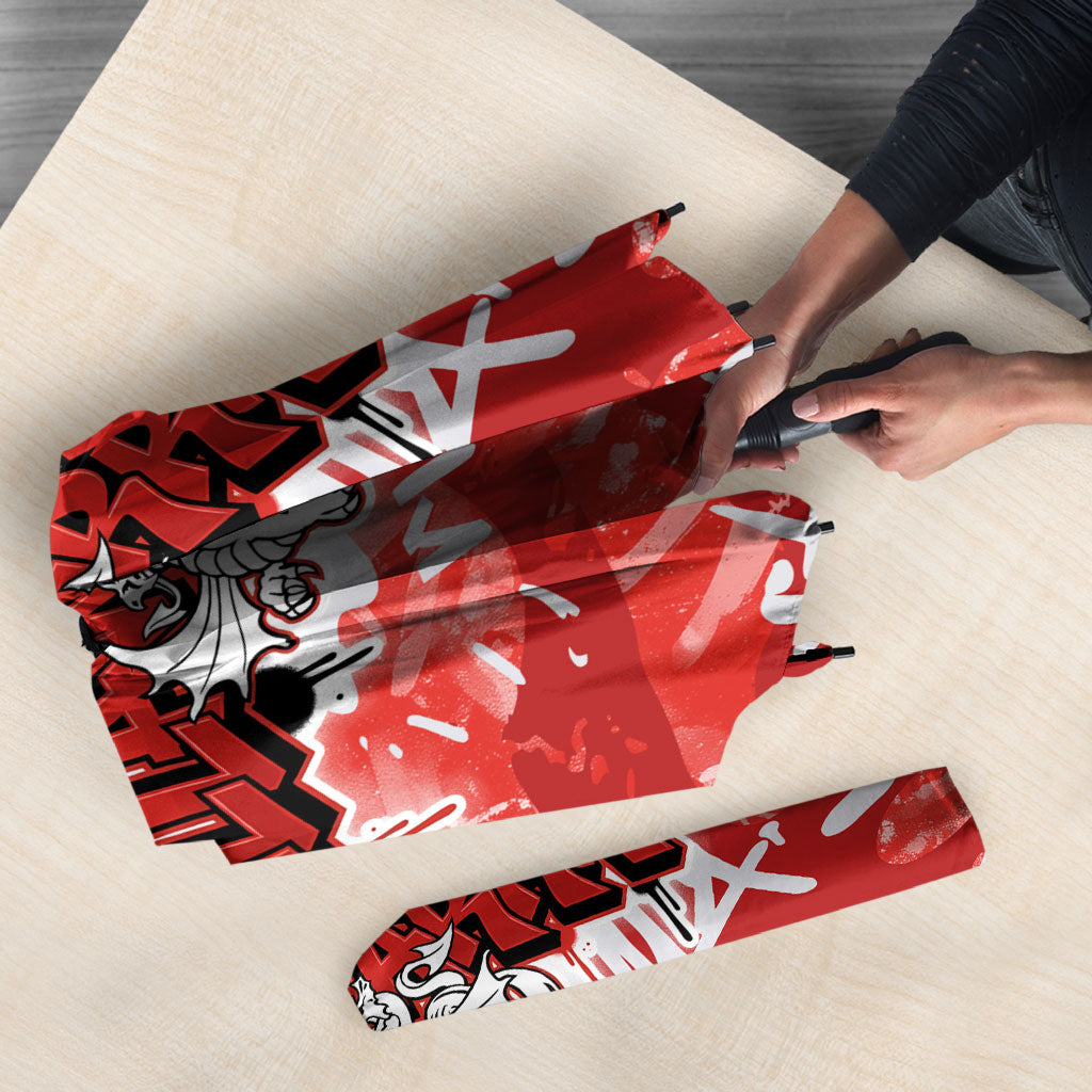 St. George Illawarra Dragons Rugby Umbrella Graffiti Typography Urban Camo Abstract Street Style