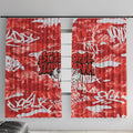 St. George Illawarra Dragons Rugby Window Curtain Graffiti Typography Urban Camo Abstract Street Style